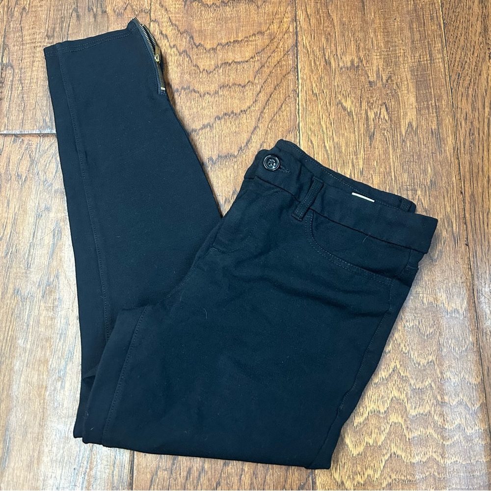 41 Hawthorn Zoe petite Jet Black Skinny moto ankle zip pants